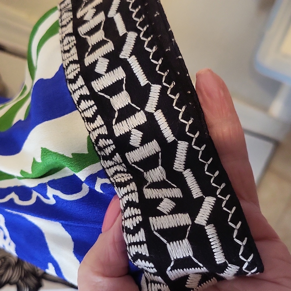 John Mark Geometric Pattern Open Kimono - Picture 4 of 9